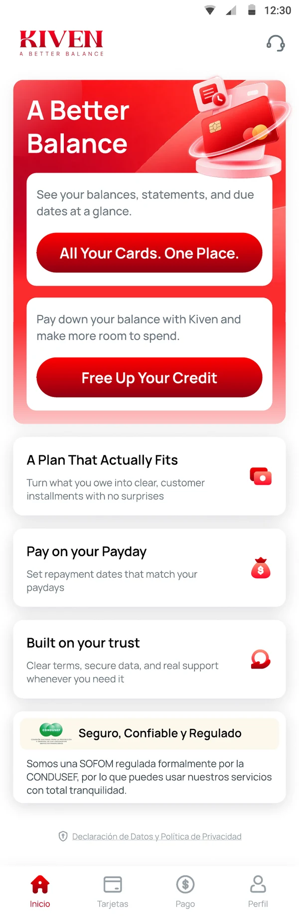 Kiven app: a plan that actually fits, pay on your payday